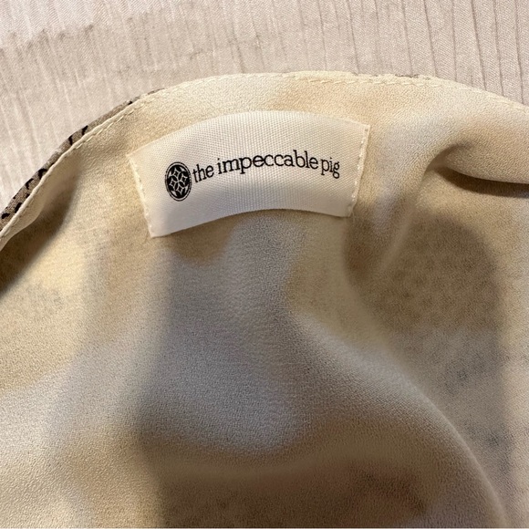 🆕 The Impeccable Pig Snake Skin Short Sleeve Wrap Dress Size L - Picture 9 of 15